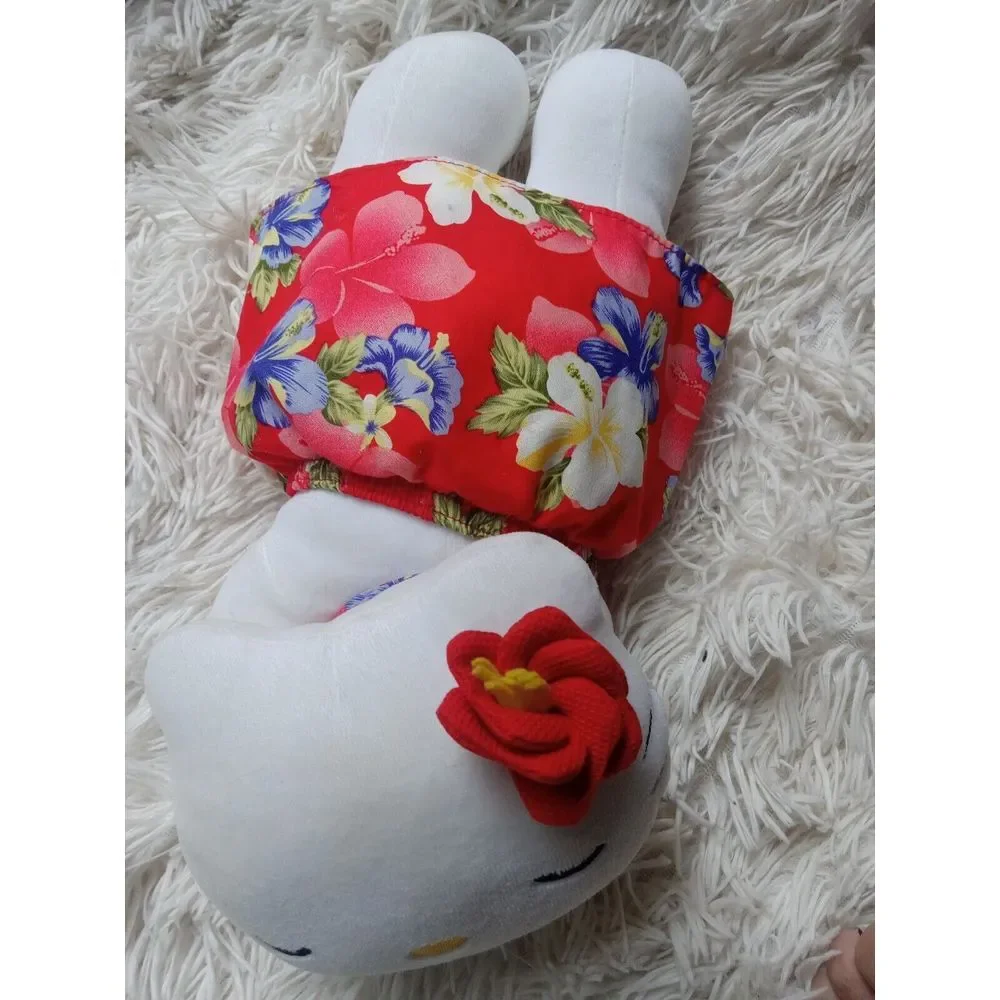 Rare Cute Hello Kitty Plush Pillow Hawaii Sleeping Laying‎ Down 13